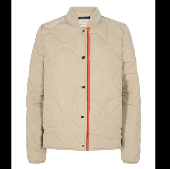 Mos Mosh | Tan Quilted Ruby Spring Jacket - Picture 2 of 10
